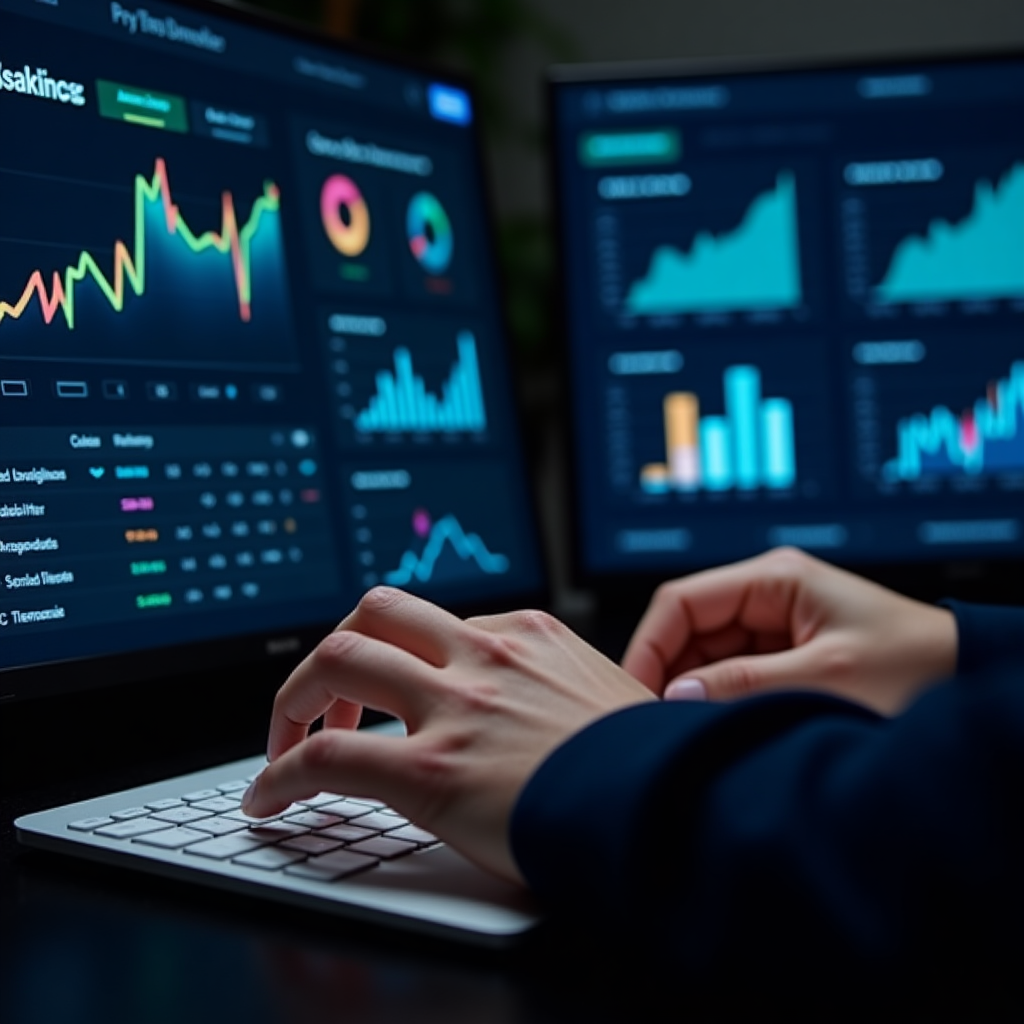 Dashboard di analisi dati con grafici interattivi