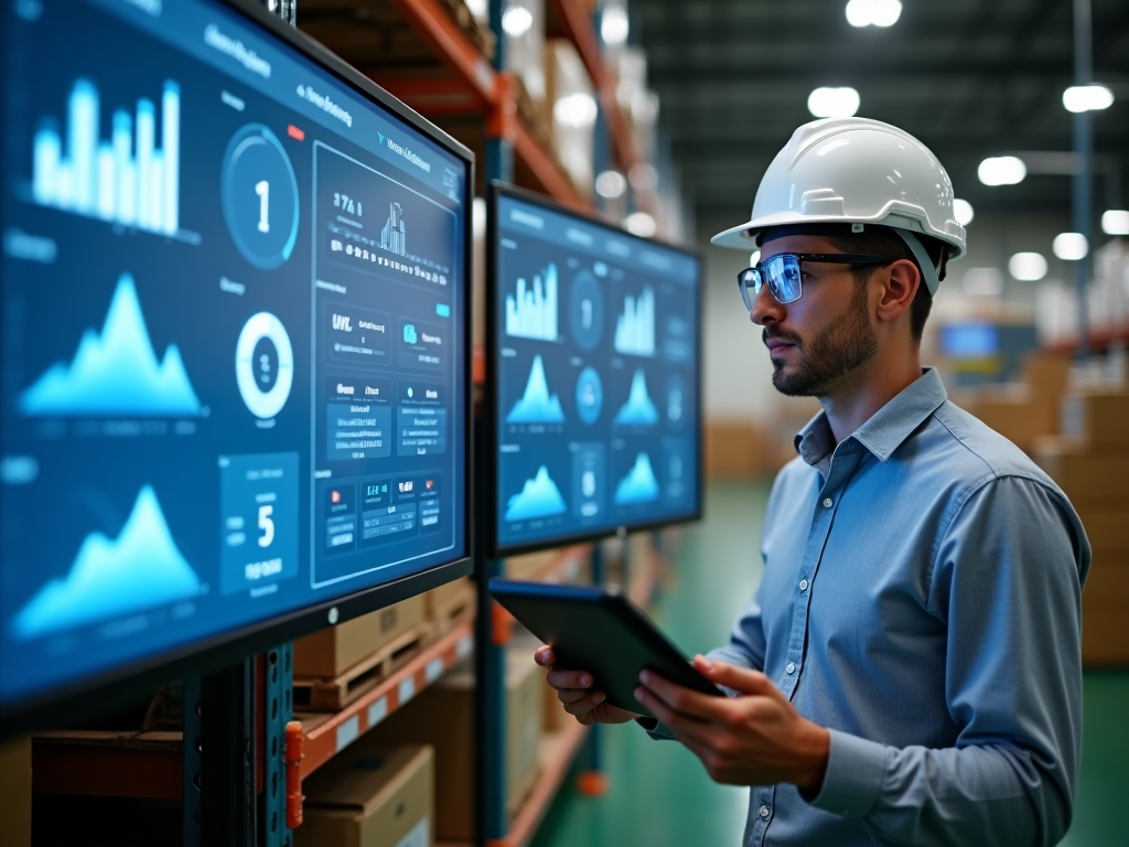 Dashboard di analisi dati per azienda manifatturiera